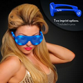 5 Day Promotional Blue Light Up Slotted Sunglasses
